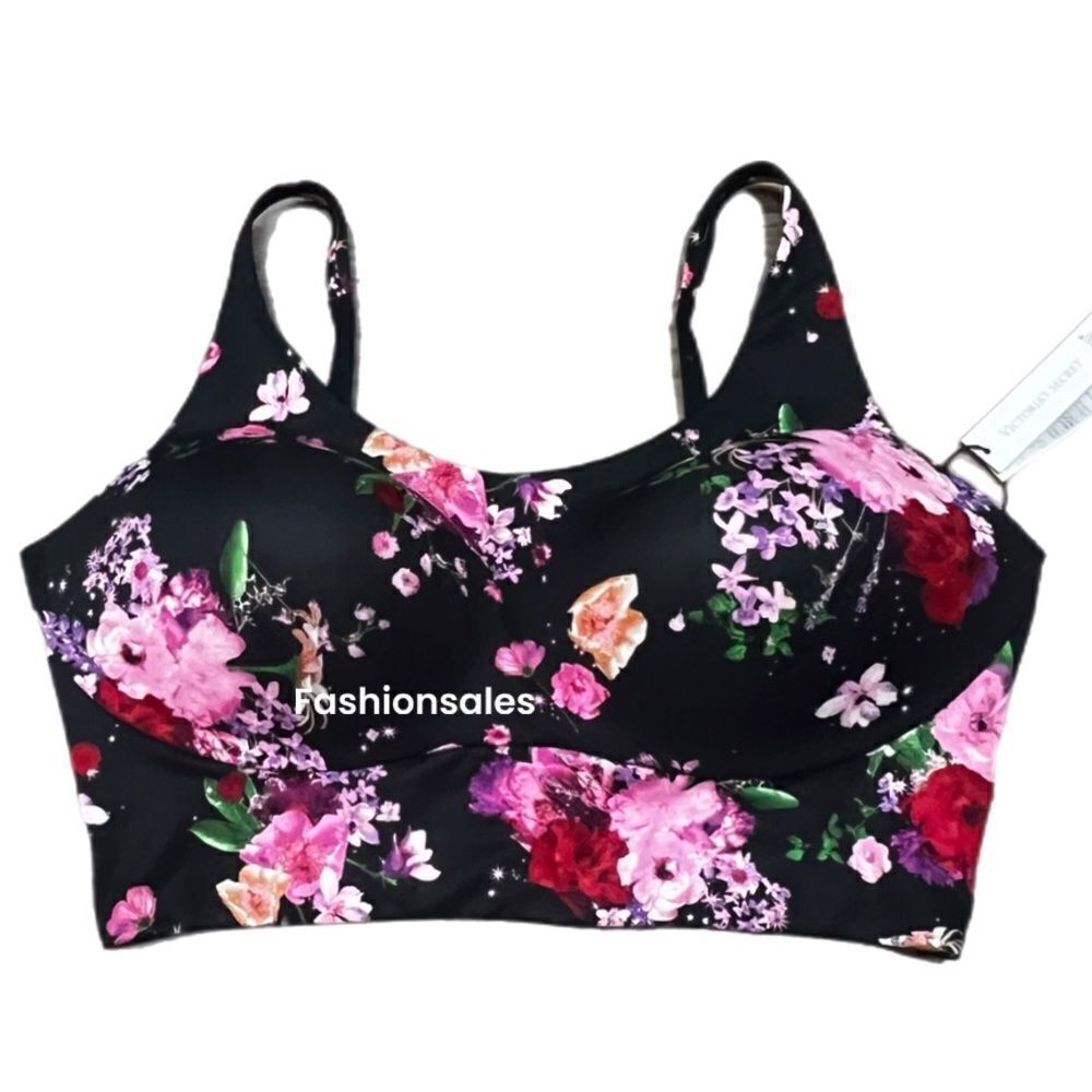 Victorias Secret Lightweight Allegro Medium Support Lined sport bra Floral